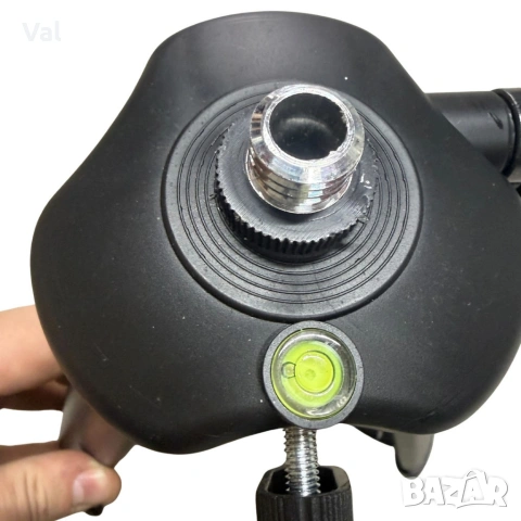 4D Лазерен Нивелир с 16 Линии (Четири Точков), Самонивелиращ се, със Зелен Лазер с тринога, снимка 5 - Измервателни инструменти - 53726352