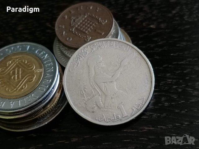 Mонета - Тунис - 1 динар | 1976г.