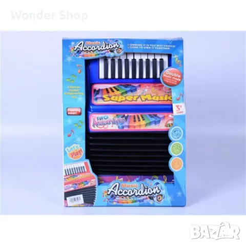 Детски акордеон с 10 клавиша и 20 вградени мелодии. ✨, снимка 4 - Музикални играчки - 47899548