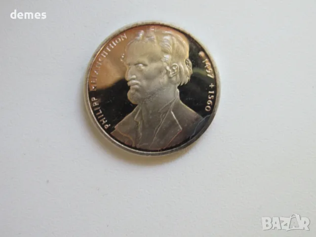 10 марки 1997, 500 години Филип Меланхтон, сребро 0.625, ГФР