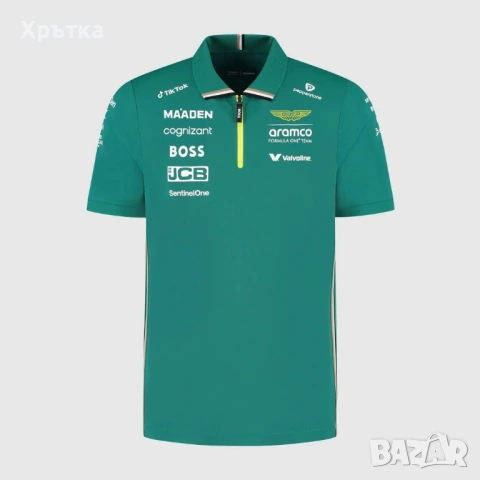 Aston Martin x Hugo Boss F1 Team Polo - Оригинална мъжка тениска с яка, снимка 2 - Тениски - 53477687