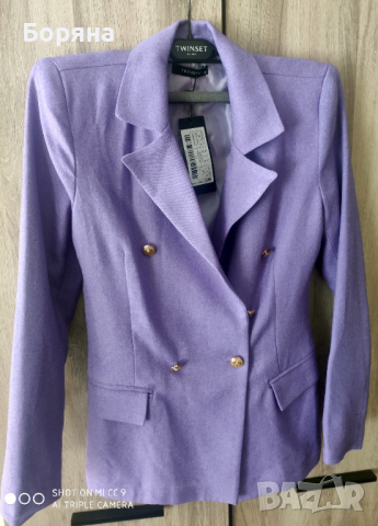 НАМАЛЕН - Trendyol нов елегантен лилав блейзър 