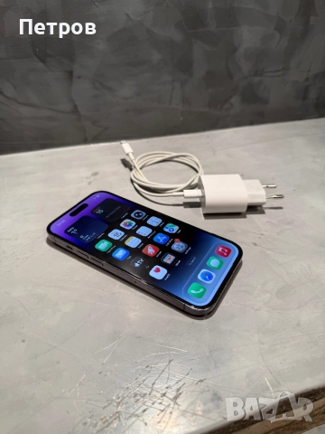 КАТО НОВ Iphone 14 Pro Deep Purple, снимка 7 - Apple iPhone - 52807682