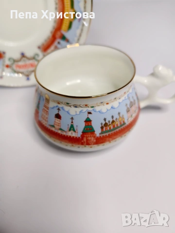 Чаша  за кафе "Златокуполна Москва" , Рyсия - ИФЗ., снимка 9 - Чаши - 53579007
