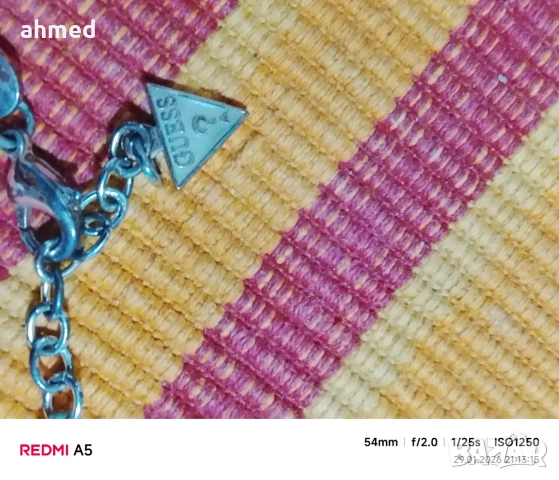 Красиво посребрено колиеGUess, снимка 4 - Колиета, медальони, синджири - 53276435