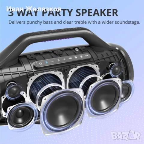 Bluetooth парти колонка Tronsmart Bang Max 130W, снимка 2 - Bluetooth тонколони - 52343510