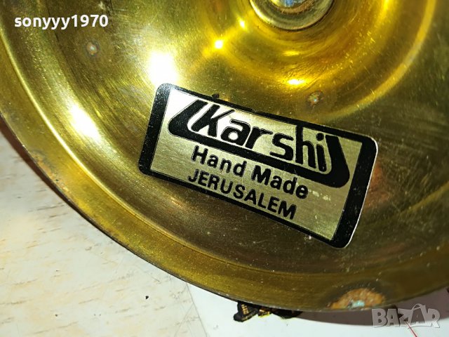 karshi-hand made jerusalem-свещник от франция 1712221735, снимка 3 - Антикварни и старинни предмети - 39039544