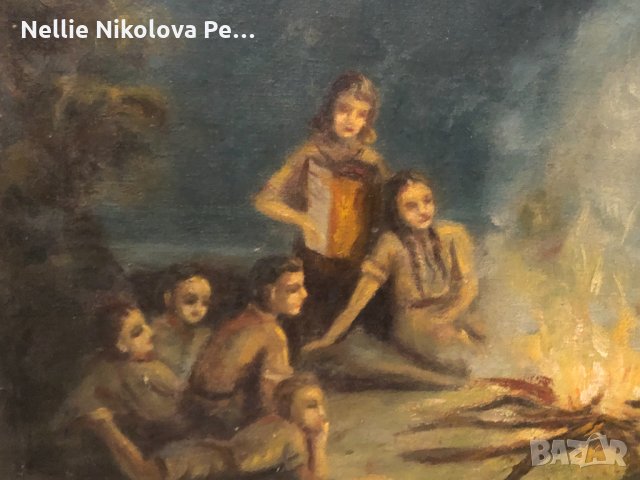 КАВРЪКОВА СТАРА КАРТИНА ОТ ИЗЛОЖБА, снимка 4 - Картини - 35719670