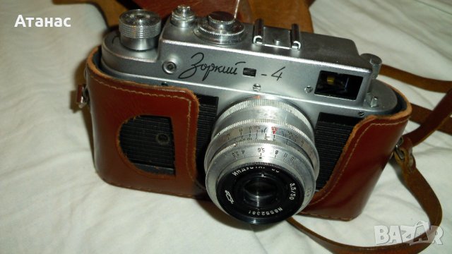 Фотоапарати ЗОРКИЙ 4 с обективи Индустар 50 - 3бр, снимка 2 - Фотоапарати - 40287422