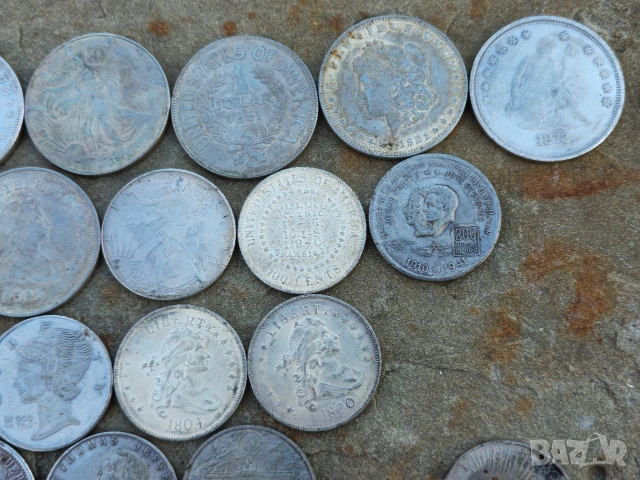 Реплика на Сребърни Американски Долари, снимка 7 - Нумизматика и бонистика - 53687557