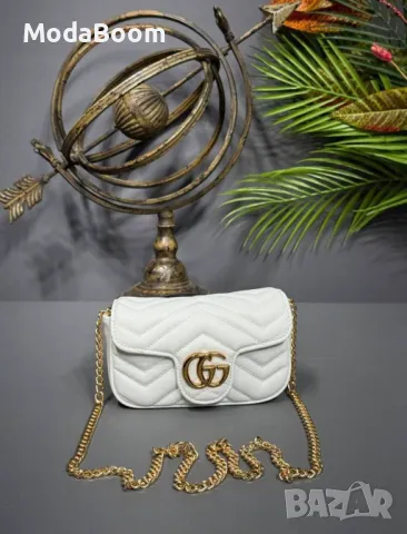 Gucci дамска бяла чанта 