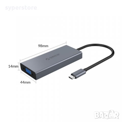 USB Хъб USB Преобразувател Orico MC-U501P-GY-BP, USB Type C Хъб, 5-in-1 Docking Station, снимка 4 - Кабели и адаптери - 33986931