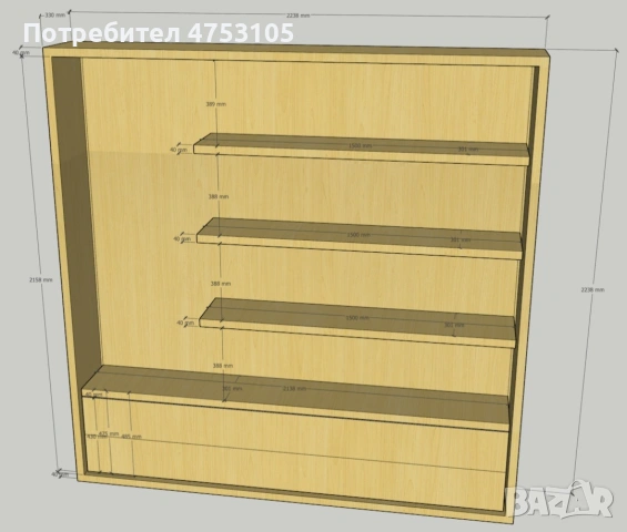 висококачествено оборудване за магазин мострени етажерки ,маси и бюро, снимка 18 - Бюра - 53801102