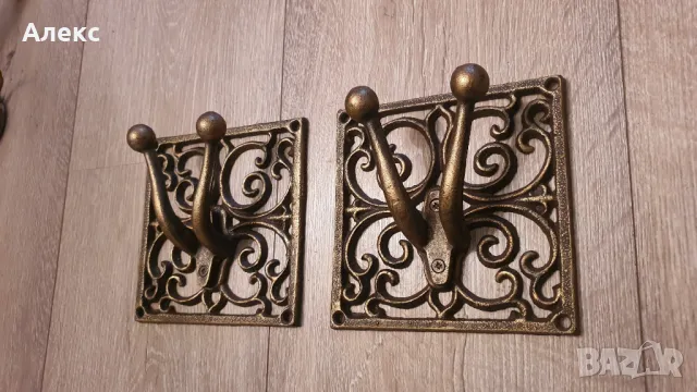 Масивни чугунени закачалки– 4бр, снимка 4 - Закачалки - 48147873