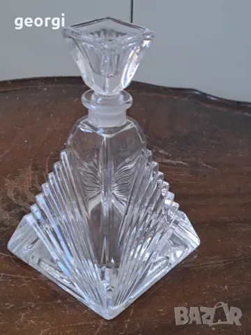  малко кристално шишенце от ретро парфюм     5/1, снимка 2 - Декорация за дома - 49076597