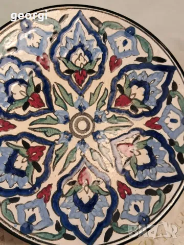 голяма декоративна керамична чиния за стена 23/2, снимка 2 - Декорация за дома - 49309290