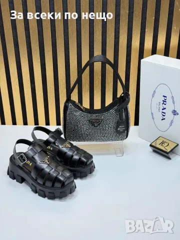 Prada Дамски Сандали Прада - Бели Или Черни Код SEM-243, снимка 4 - Сандали - 55776630