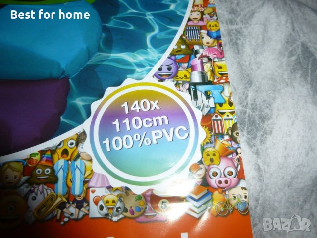 Надуваем дюшек XL Emoji 140* 110 см, снимка 4 - Басейни и аксесоари - 41591137