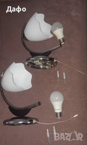 Лампа за стена с въженце 