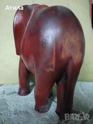 статуетка слон дърво 24 см, снимка 5 - Декорация за дома - 48163332