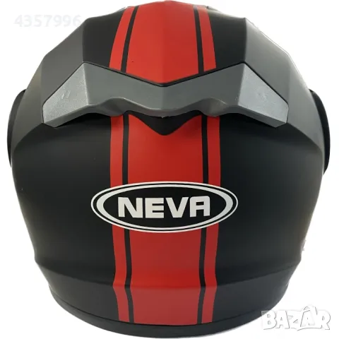  Каска за мотор - 2402-3 черно / червено МАТ, снимка 3 - Аксесоари и консумативи - 49065156