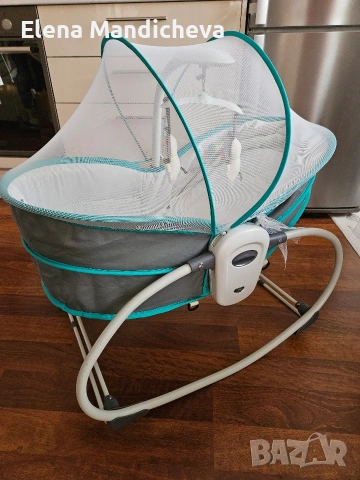 Шeзлoнг люлка кошче столче 5 в 1 Аvа новородено бебе дете c тeглo дo 9 ĸг. , снимка 5 - Детски люлки - 53482053