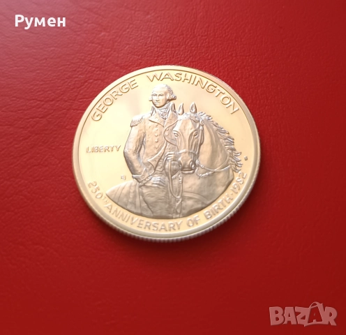 Half Dollar USA-1982-S-UNC.Сребро!, снимка 3 - Нумизматика и бонистика - 40548176