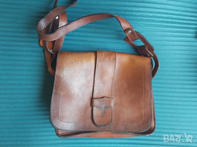 Дамска Чанта Vintage - изцяло естествена кожа, снимка 4 - Чанти - 52406914