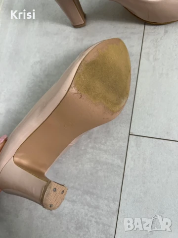 Елегантни бежови обувки, снимка 3 - Дамски обувки на ток - 50505351