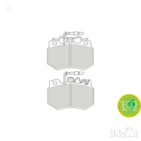 FERODO FSL434 НАКЛАДКИ ПРЕДНИ PEUGEOT 205 / CITROEN C15, AX, Visa / 1984-2005 OE 95661871