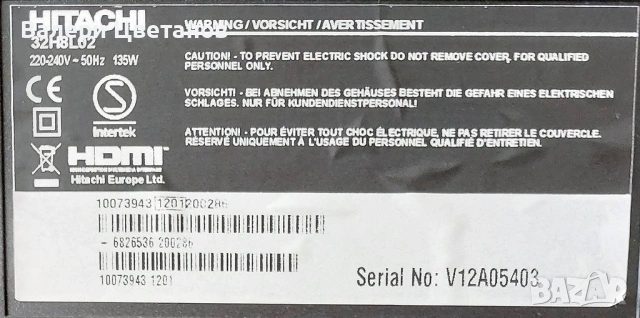 HITACHI 32H8L02  на части