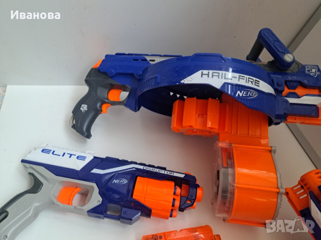 Nerf Gun N-Strike Elite Hail Fire   , бластер с батерии, снимка 10 - Други - 41495524