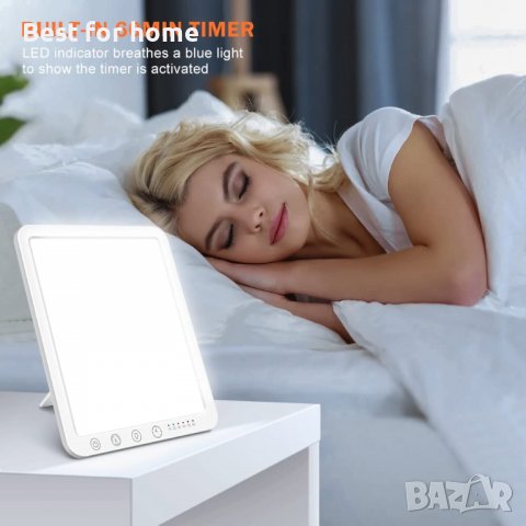 LED терапевтична лампа със сензорно управление, 5 нива на яркост и 6 нива таймер, снимка 3 - Лед осветление - 39455345