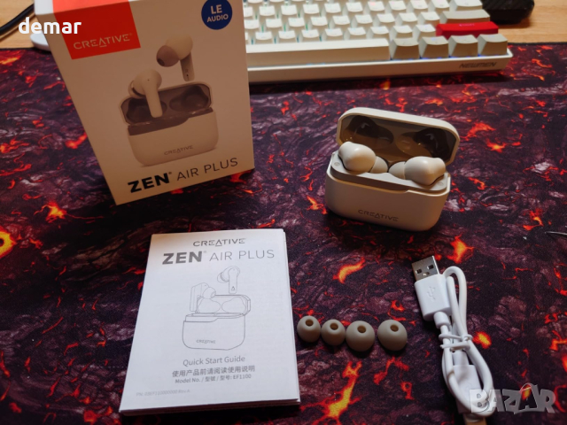 CREATIVE Zen Air Plus леки безжични слушалки за поставяне в ушите, снимка 9 - Безжични слушалки - 44515131