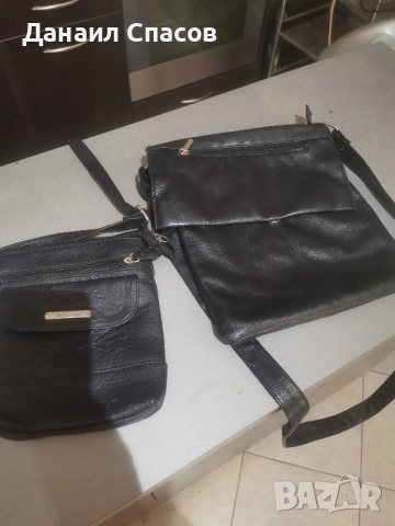 мъжка кожена чанта 2 бр. 
