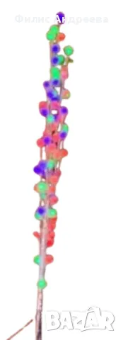 Магично коледно светещо дърво с разноцветни топчета, снимка 1 - Декорация за дома - 47928896