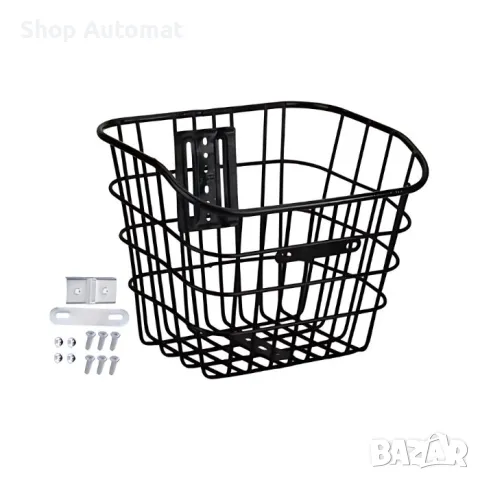 Кошница за велосипед Automat, Предна, Универсална, Черна