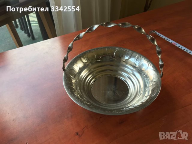 ФРУКТИЕРА БОНБОНИЕРА КОШНИЦА МЕТАЛ, снимка 1