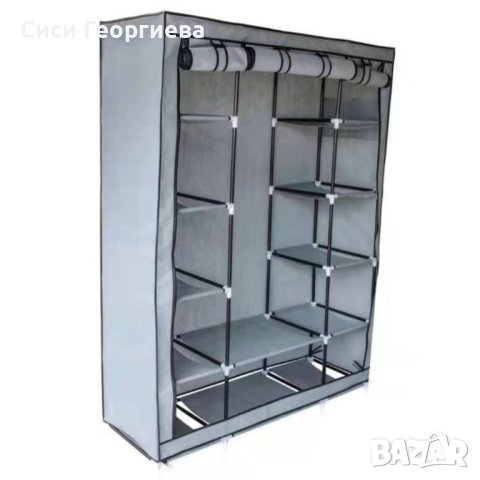 ♦️Текстилен трикрилен гардероб♦️, снимка 3 - Гардероби - 42669847