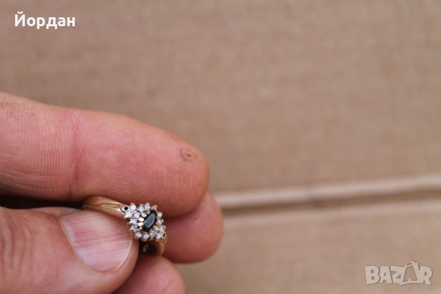 Златен дамски пръстен , снимка 4 - Пръстени - 53862983