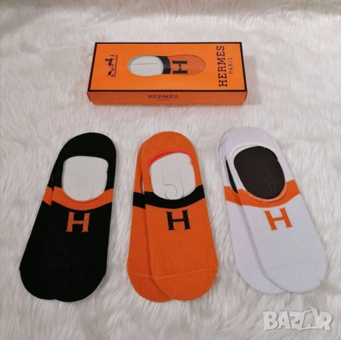 чорапи в кутия HERMES calvin klein lacoste tommy hilfiger, снимка 2 - Дамски чорапи - 51444608