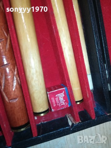 БИЛЯРДЕН КОМПЛЕКТ В КУФАР ОТ ФРАНЦИЯ 3007230836М, снимка 7 - Антикварни и старинни предмети - 41700456