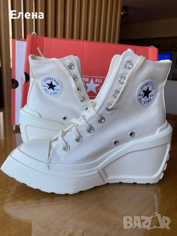 Converse кецове на висока платформа , снимка 2 - Кецове - 51953535