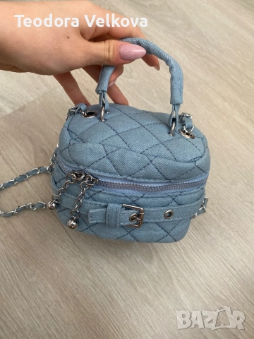 Мини деним чанта – с дълга дръжка,, снимка 1