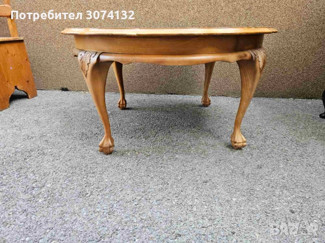 Холна маса с интарзия, снимка 2 - Маси - 52856353