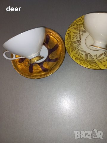 Сто годишни  баварски порцеланови чаши, снимка 5 - Чаши - 44385840