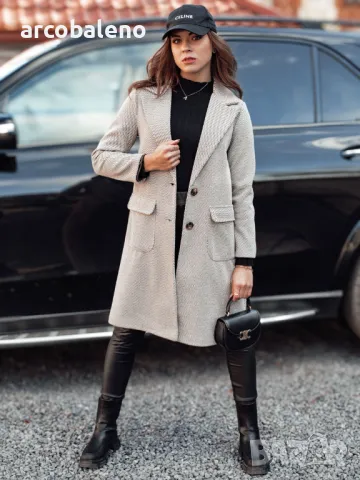 MODELOVA Дамско дълго палто oversize, 3цвята , снимка 10 - Палта, манта - 47646188