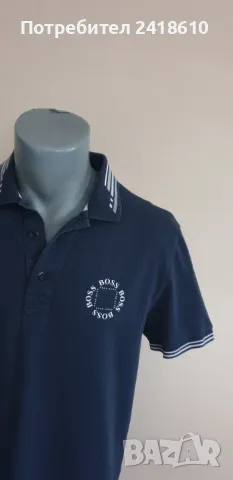 Hugo Boss Cirkle Pique Cotton  Mens Size M  ОРИГИНАЛНА Тениска!, снимка 7 - Тениски - 50338077