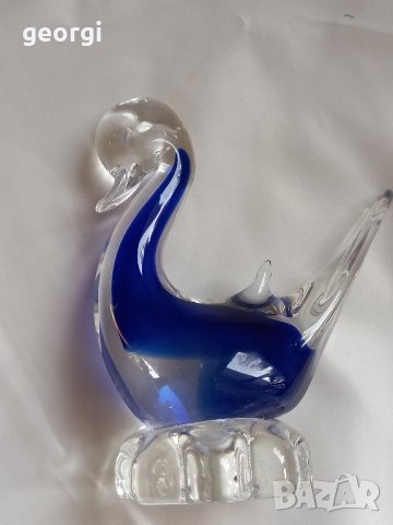 стъклена патица Murano   11/2, снимка 2 - Колекции - 42674894