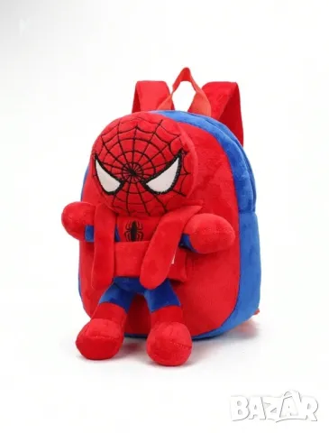 Детска плюшена раница Мики Маус,Спайдърмен, Мини Маус с плюшена играчка, снимка 5 - Плюшени играчки - 49340094